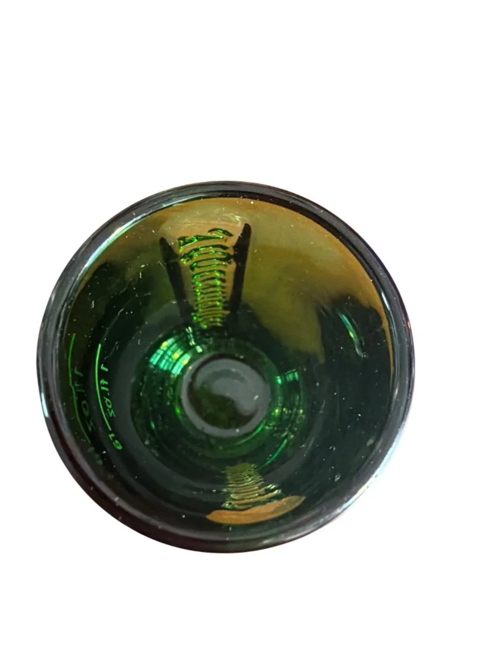 Jägermeister Green Glass 1 fl. oz. Shot Glass With Embossed Logo & Deer Head